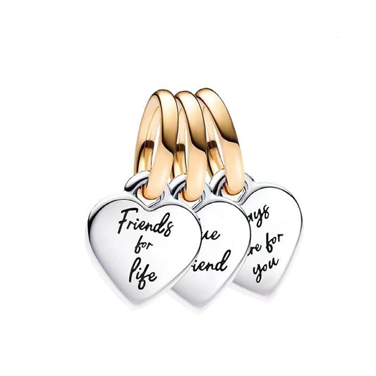 Charm Colgante Divisible Triple Amistad