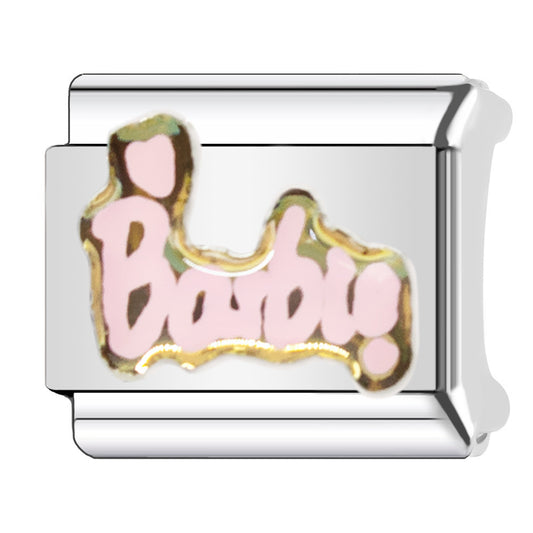 Charm Para Brazalete Italiano De Logo De Barbie®