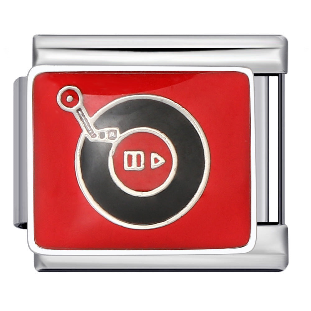 Charm Para Brazalete Italiano Tocadiscos