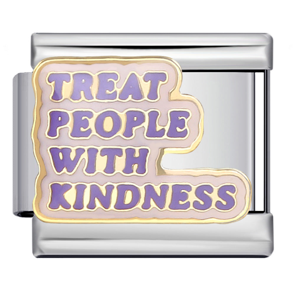Charm Para Brazalete Italiano Treat People With Kindness