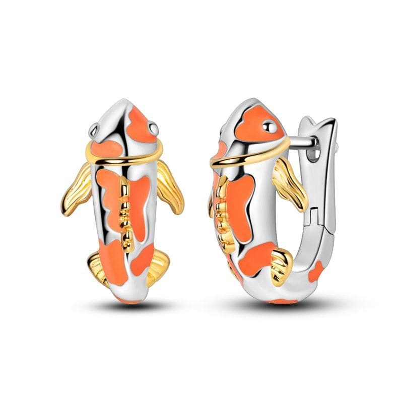 Pendientes De Aro Pez Koi