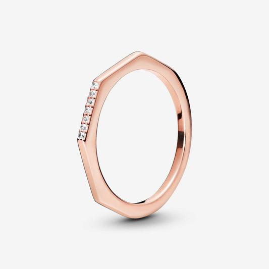 Anillo Multifacético Oro Rosa