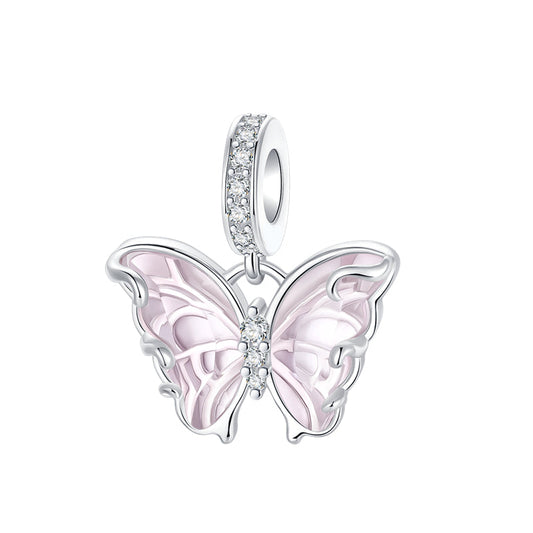 Charm Colgante Mariposa Rosa Dulce