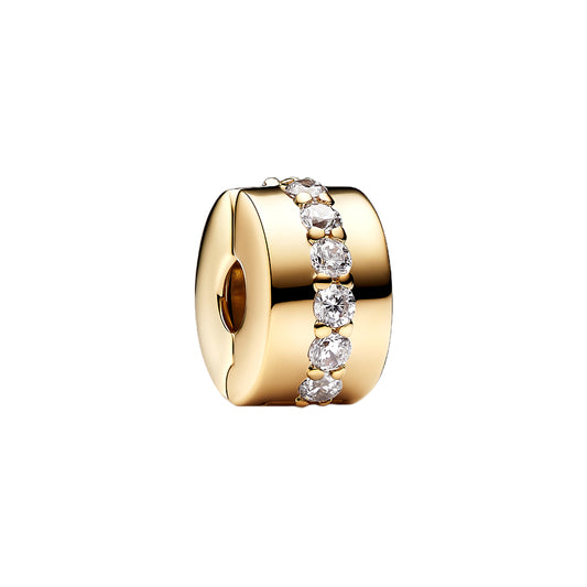 Charm De Clip Fila Brillante Transparente