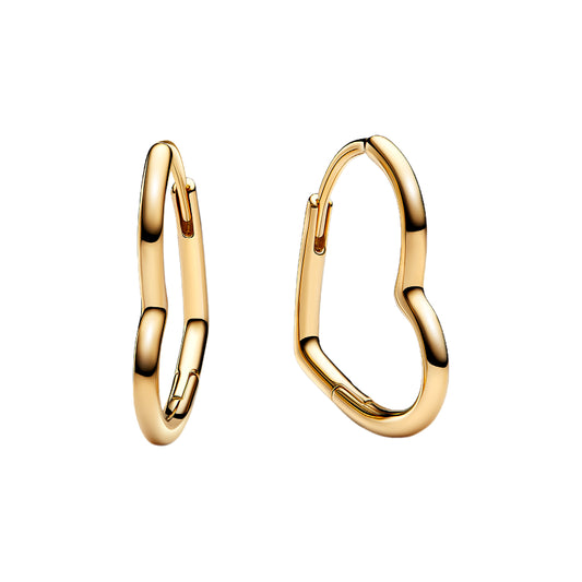 Pendientes De Aro Corazón Loved Plata / Oro / Oro Rosa