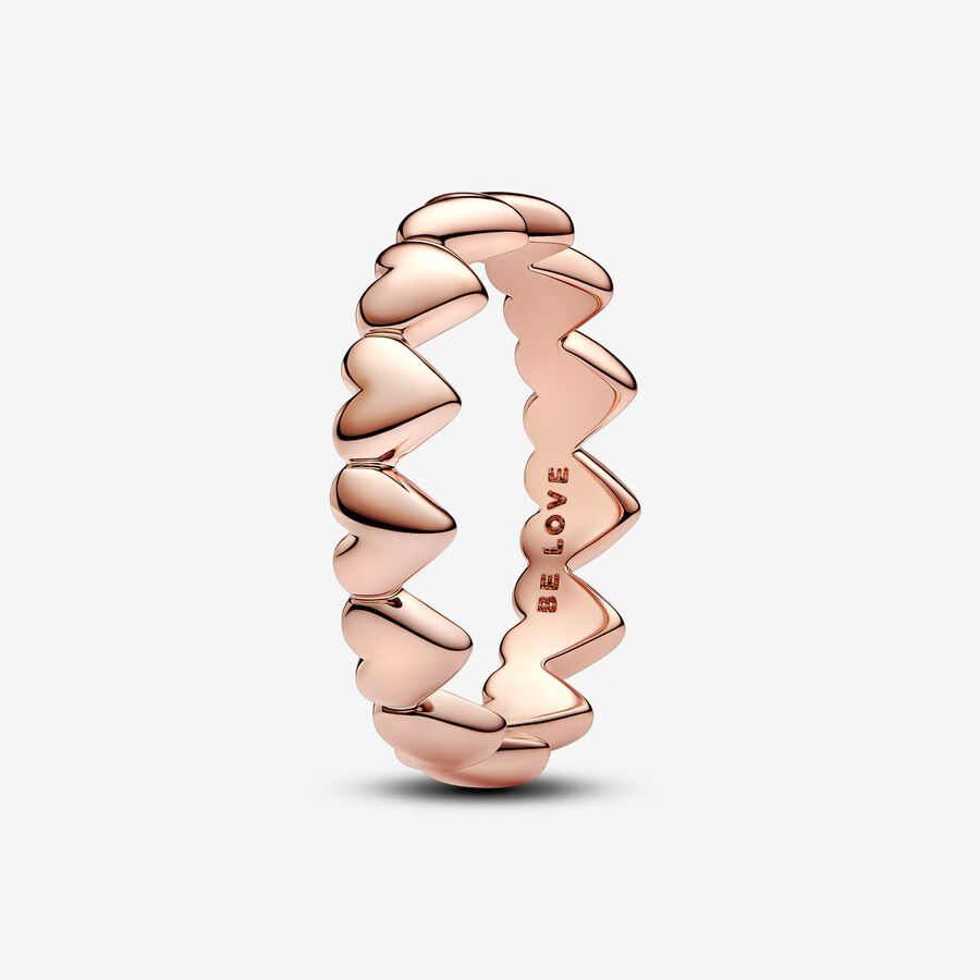 Anillo Cadena Corazones