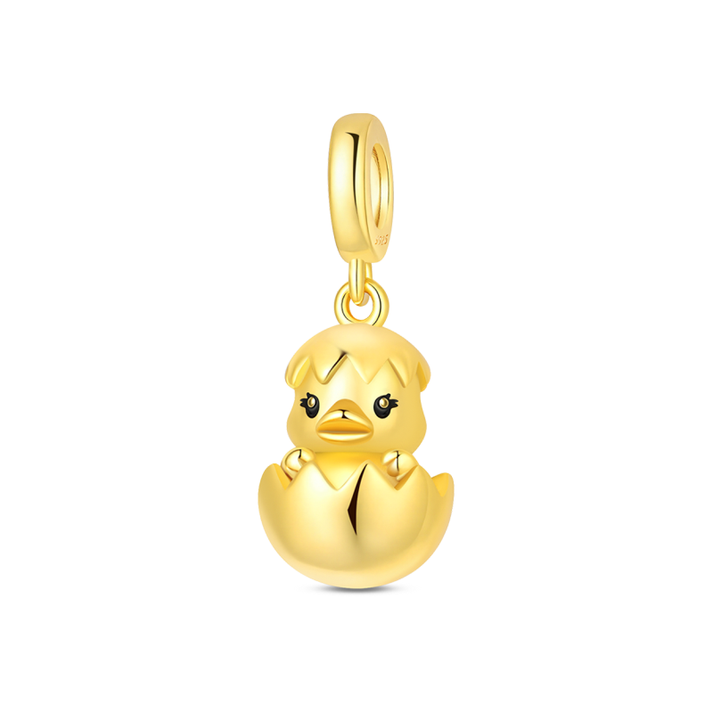 Charm Colgante Pollito Dorado