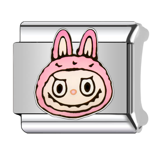 Charm Para Brazalete Italiano De Labubu Rubor