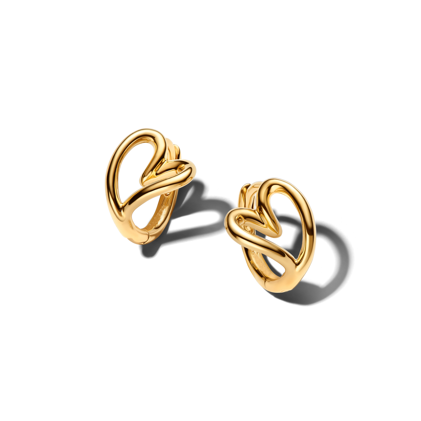 Pendientes De Aro Forma De Corazón