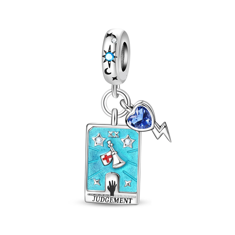 Charm Colgante Doble El Juicio Carta Tarot