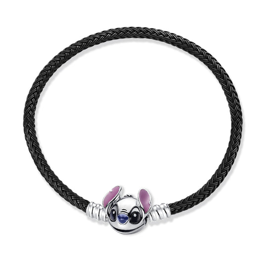 Brazalete De Acero  Con Broche De Stitch De Lilo & Stitch De Disney®