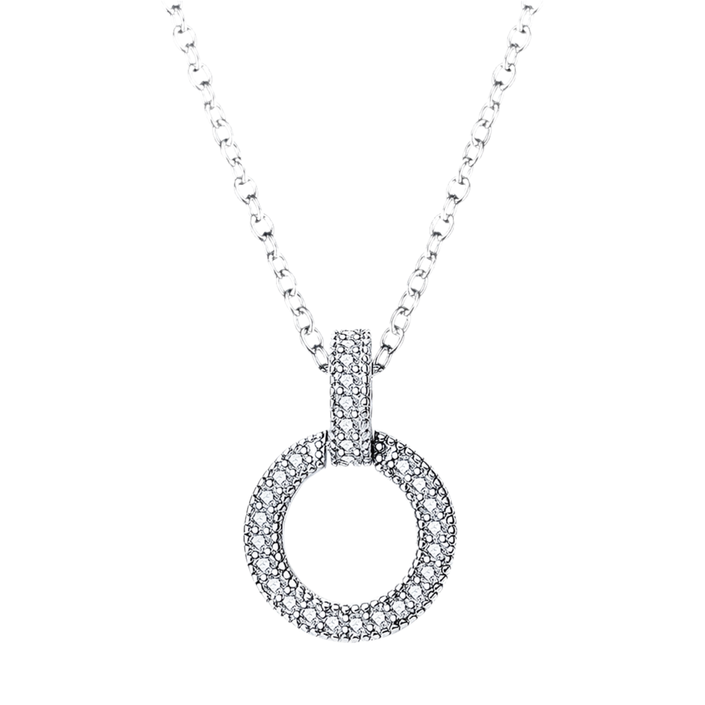 Collar Aro Con Pavé