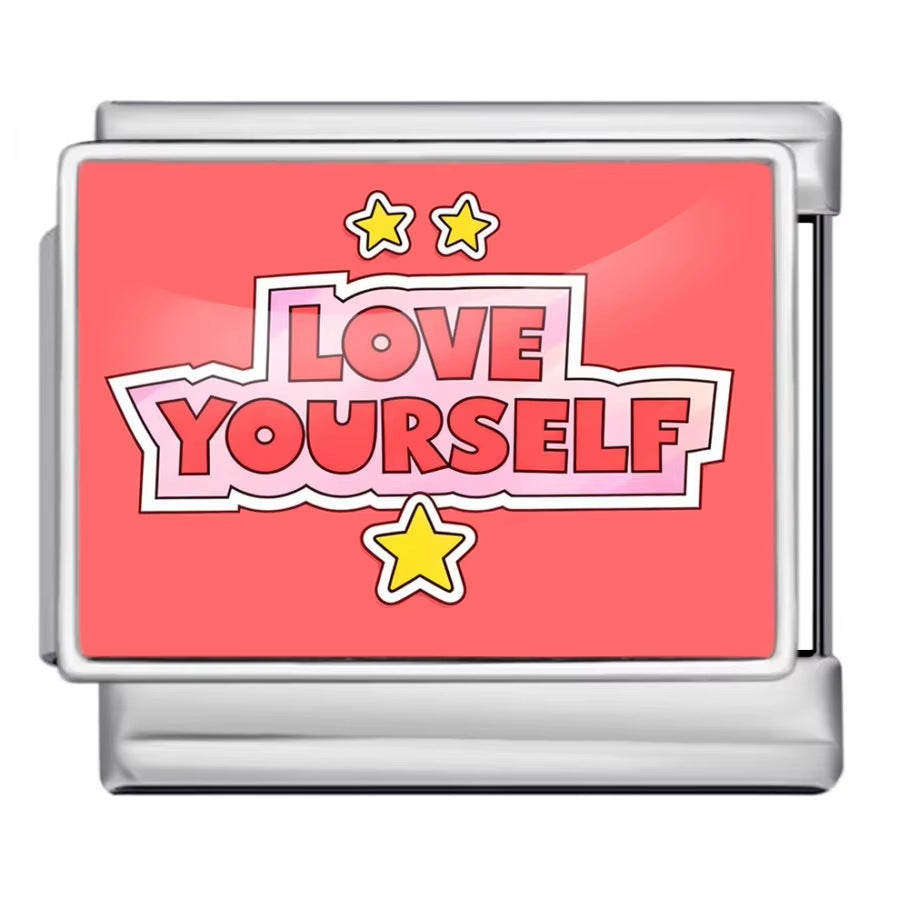 Charm Para Brazalete Italiano Love Yourself