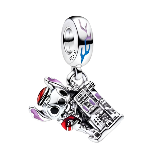 Charm Colgante Stitch Sobre Edificio De Lilo & Stitch De Disney®