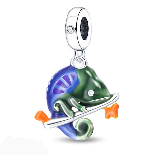 Charm Colgante Camaleón Del Bosque