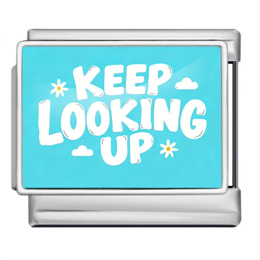 Charm Para Brazalete Italiano Keep Looking Up