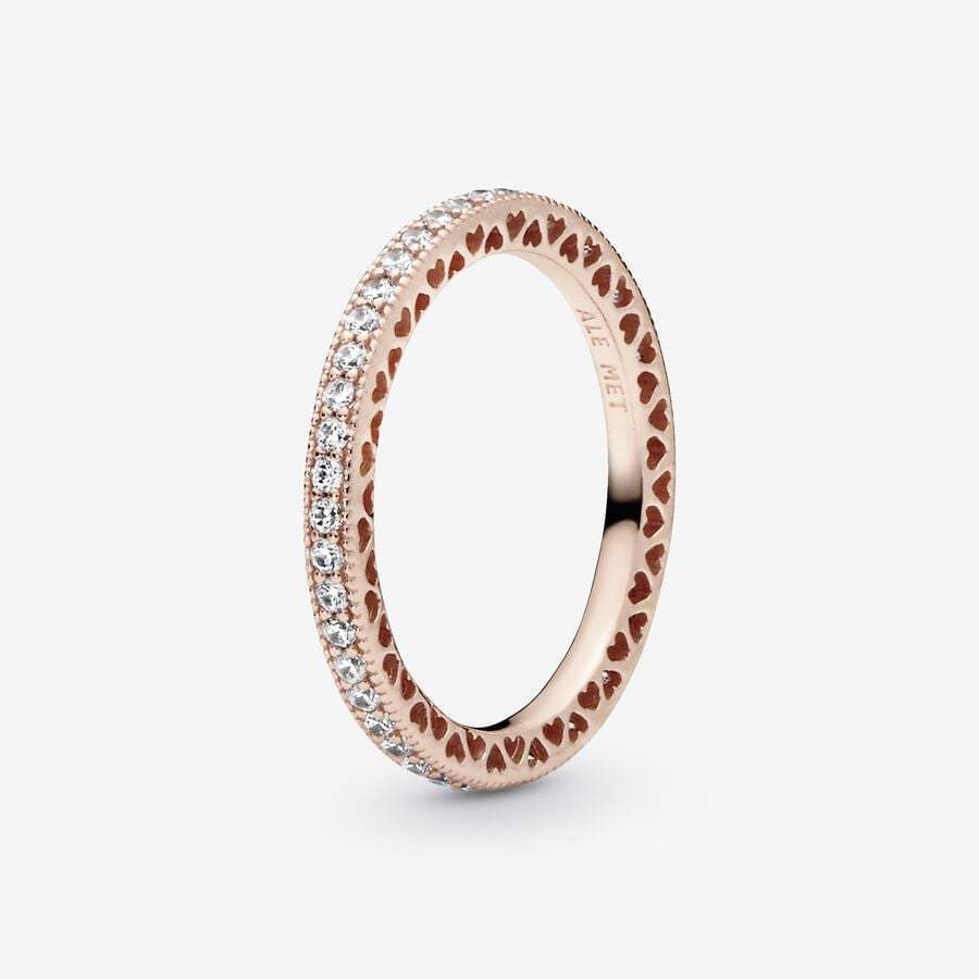 Anillo Corazones Pavé