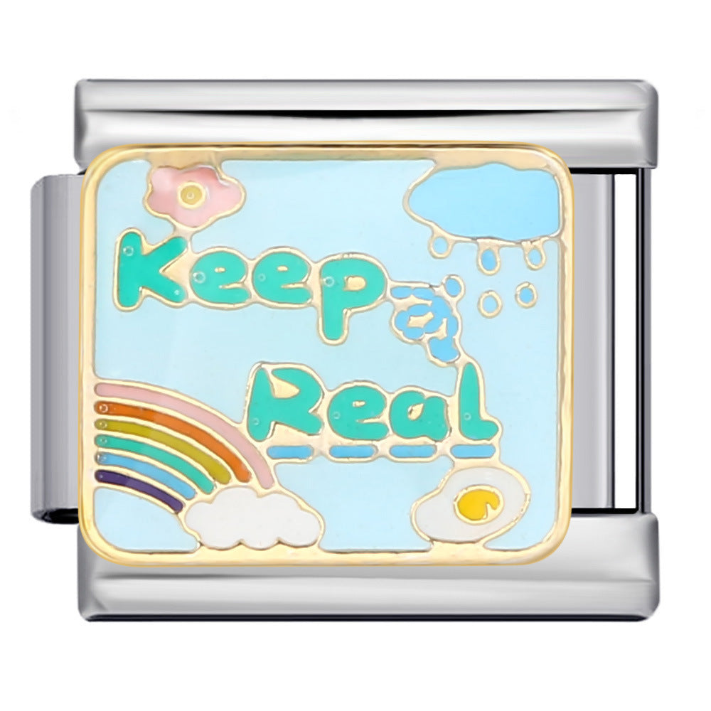 Charm Para Brazalete Italiano Keep Real