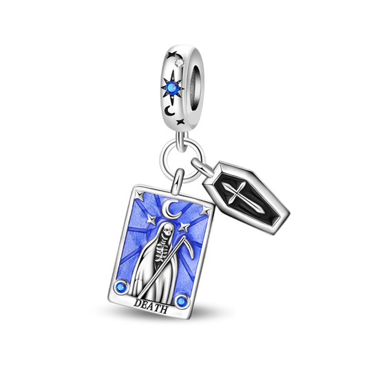 Charm Colgante Doble La Muerte Carta Tarot