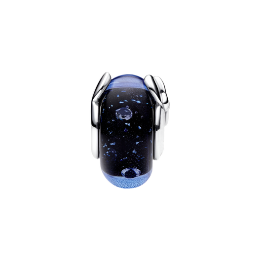 Charm Cristal De Murano Azul Mickey Mouse & Minnie Mouse De Disney®