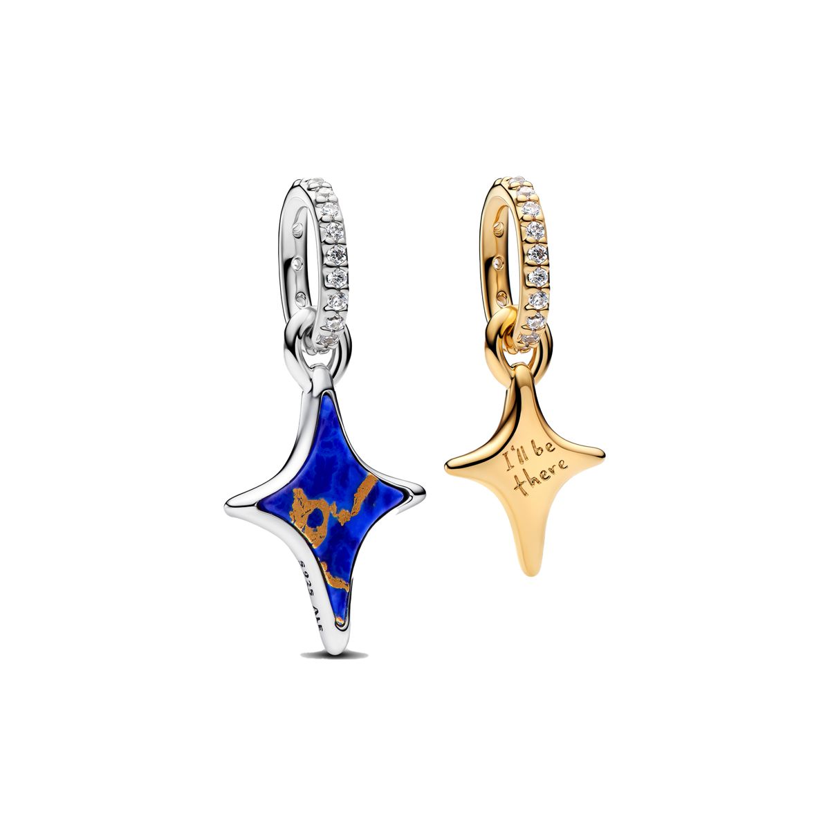 Charm Duo Colgante Estrellas
