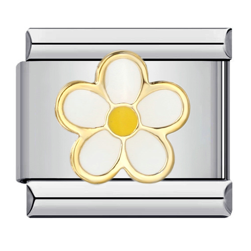 Charm Para Brazalete Italiano Flor Jazmín