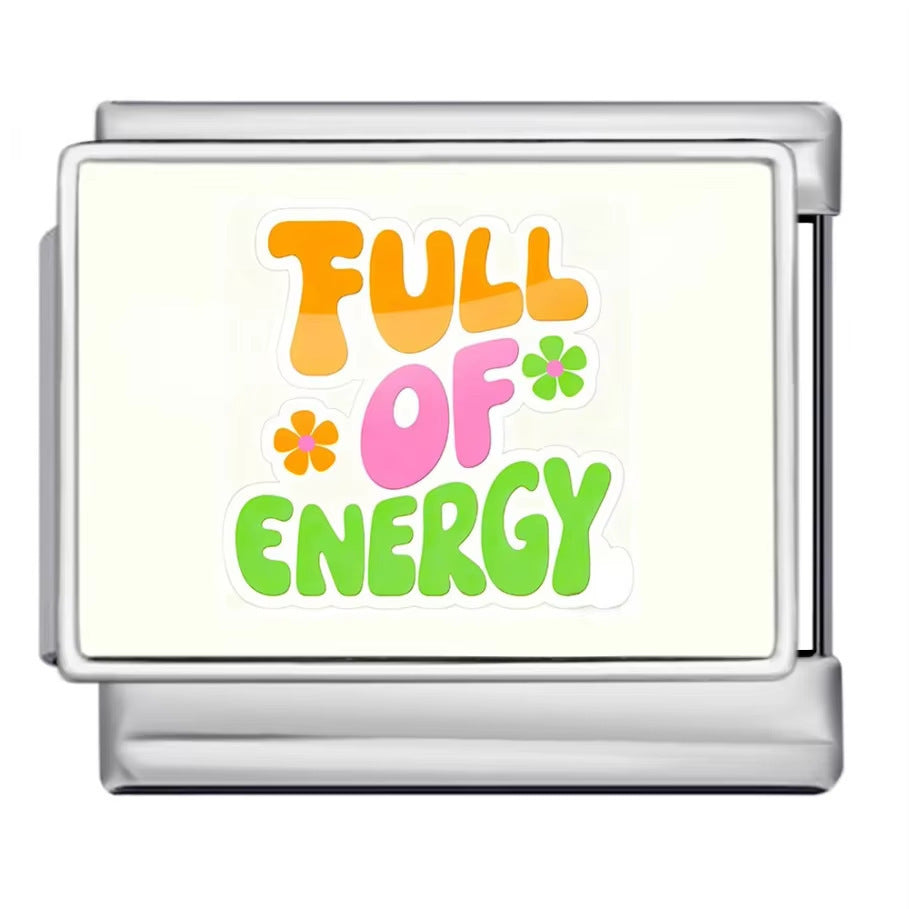 Charm Para Brazalete Italiano Full Of Energy