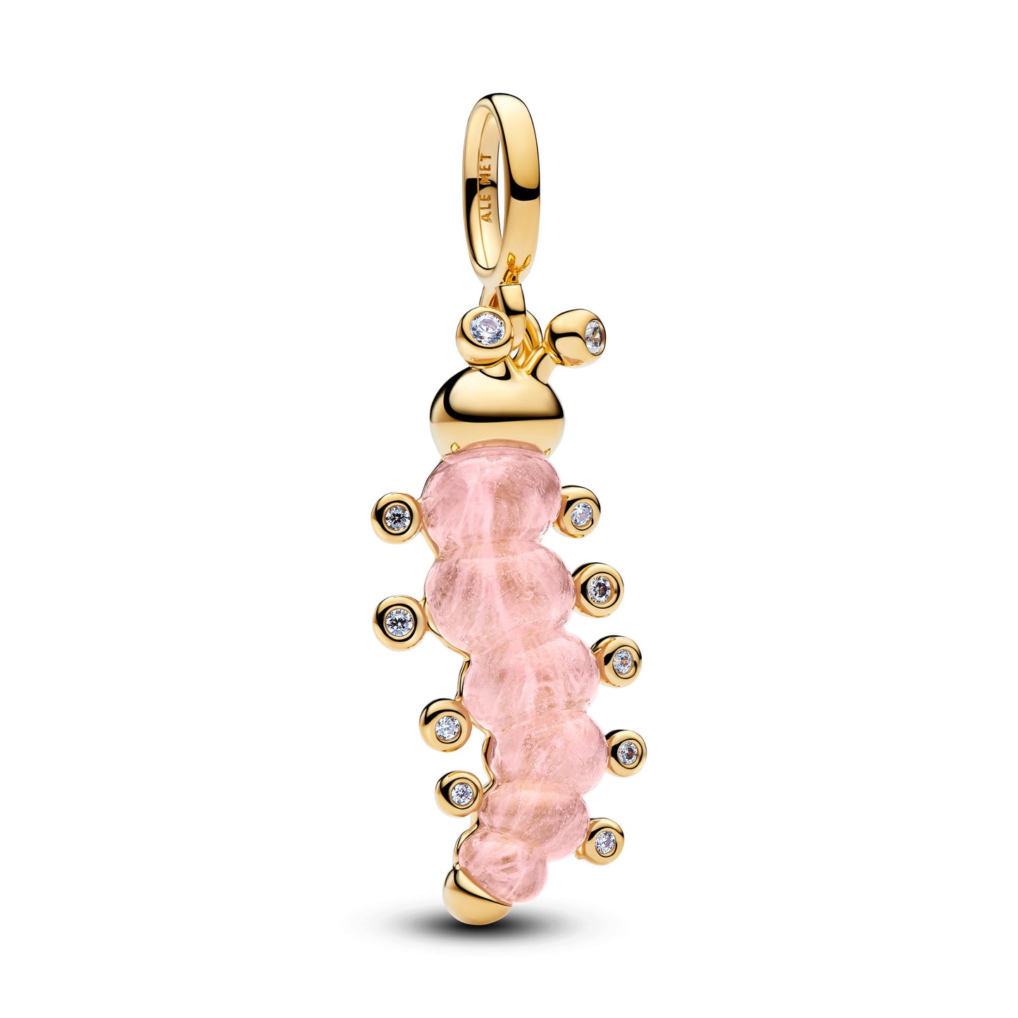Charm Colgante Gusano Rosa