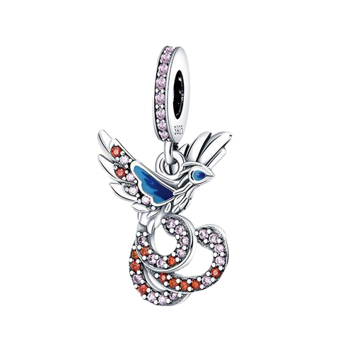 Charm Colgante Fénix Zirconias