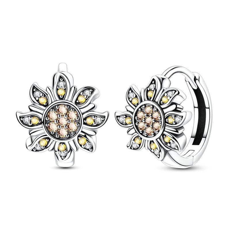 Pendientes De Aro Sol De Primavera