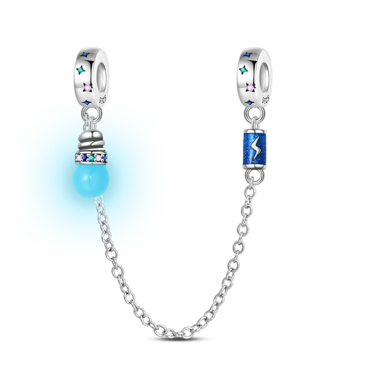 Charm Cadena De Seguridad Electricidad / Glow In The Dark