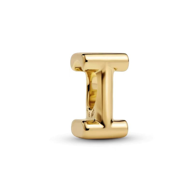 Charm Con Letra Del Alfabeto A-Z Dorado