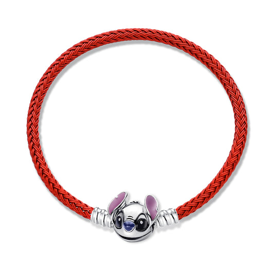 Brazalete De Acero  Con Broche De Stitch De Lilo & Stitch De Disney®