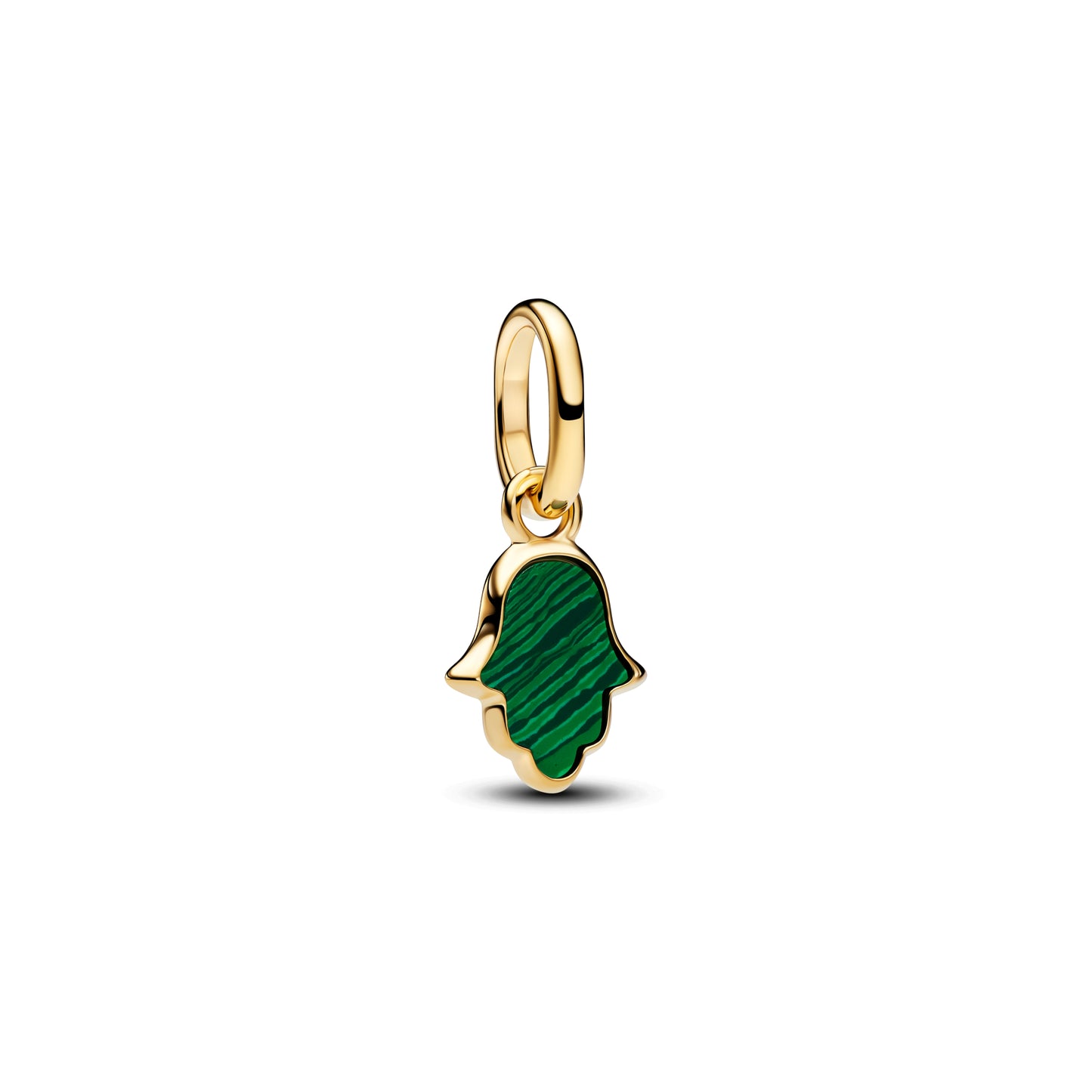 Charm Colgante Ojo Hamsa Esmeralda