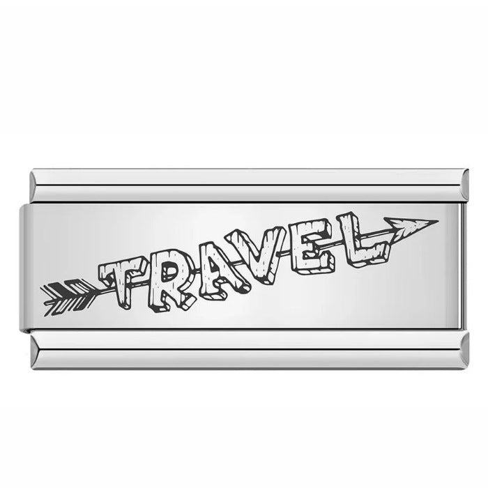 Charm Largo Para Brazalete Italiano Travel