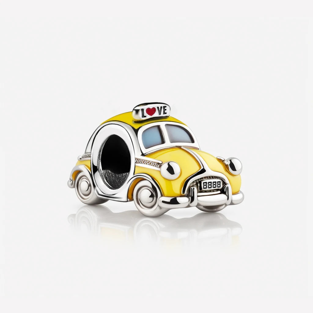 Charm Taxi "Love" Bocho Amarillo