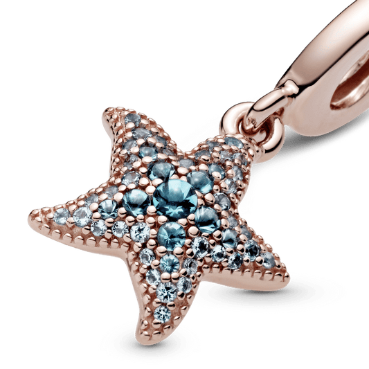 Charm Colgante Estrella De Mar con Zirconias