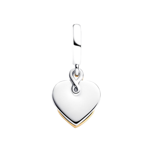 Charm Colgante Doble Mamá Con Diamante Sintético