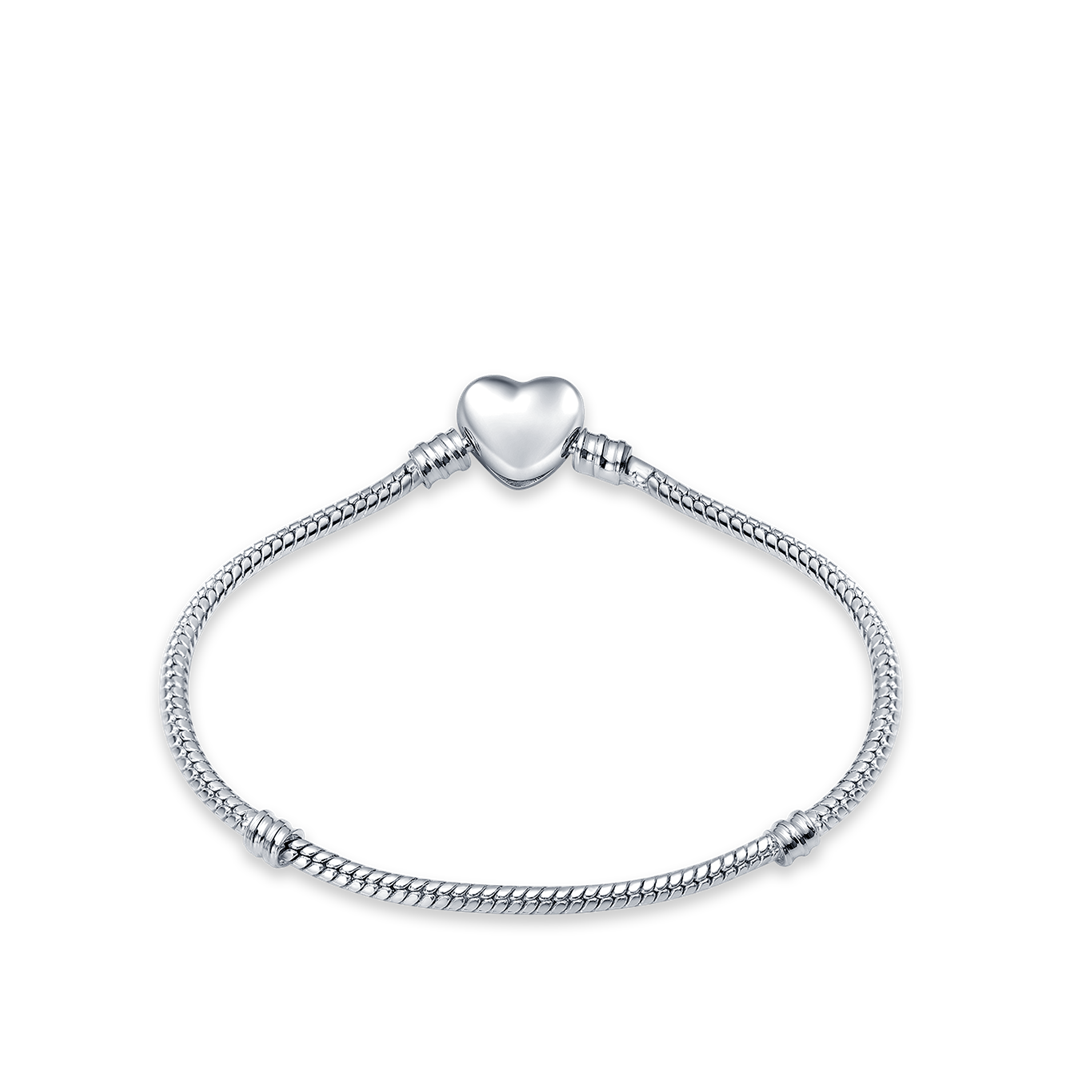 Brazalete Con Broche De Corazón