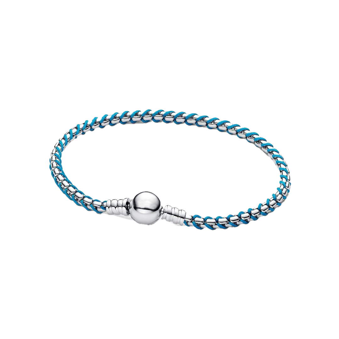 Brazalete Trenza Azul