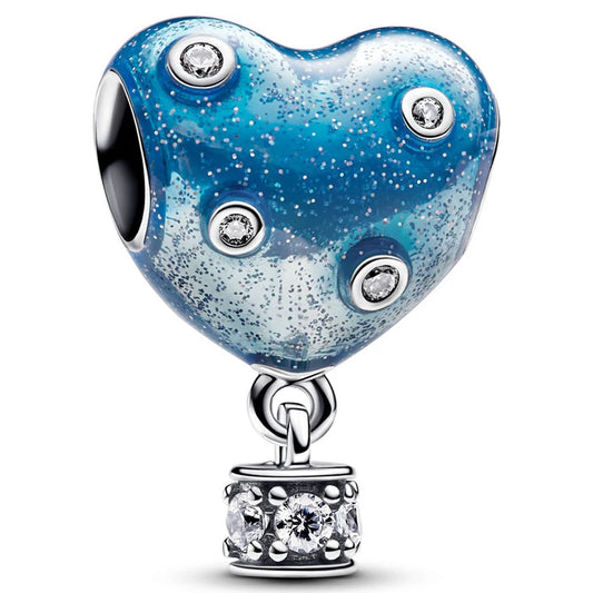 Charm Colgante Globo Aerostático Corazón