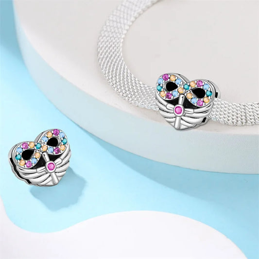 Charm Esqueleto De Corazón Para Brazalete De Ondas Planas