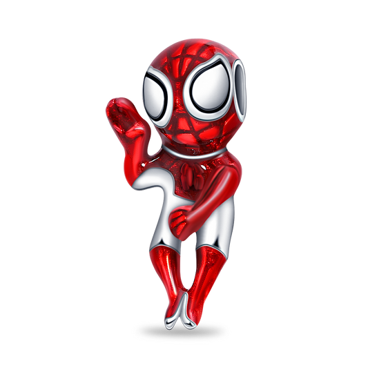 Charm Spiderman Plata / Rojo De Marvel®