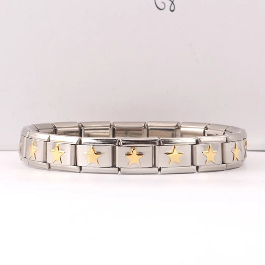 Brazalete Italiano Con Estrellas