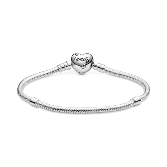 Brazalete Con Broche De Corazón Con Árbol Familiar