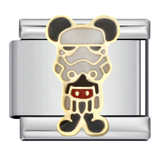 Charm Para Brazalete Italiano De Mickey Mouse Stormtrooper De Disney®