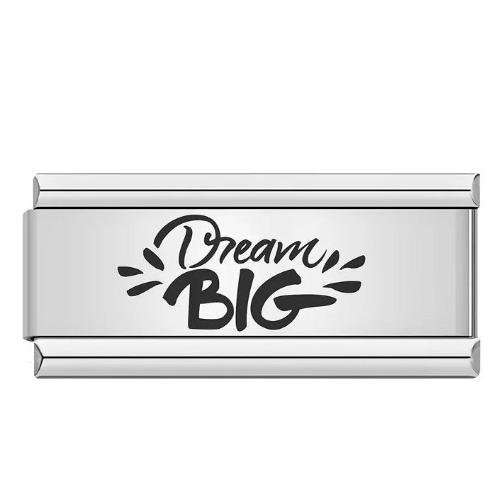 Charm Largo Para Brazalete Italiano Dream Big