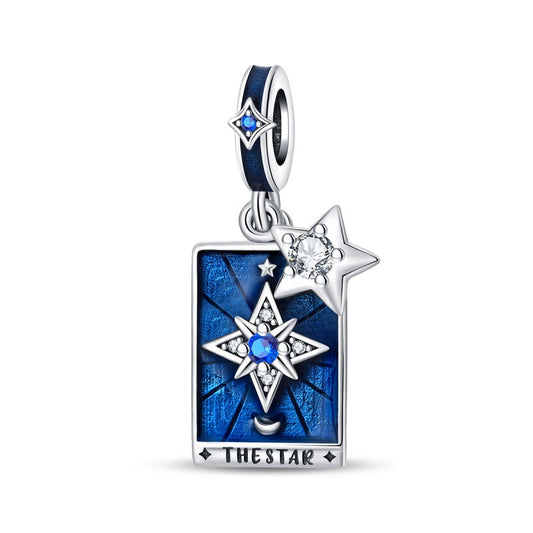 Charm Colgante Doble Estrella Del Destino Carta Tarot