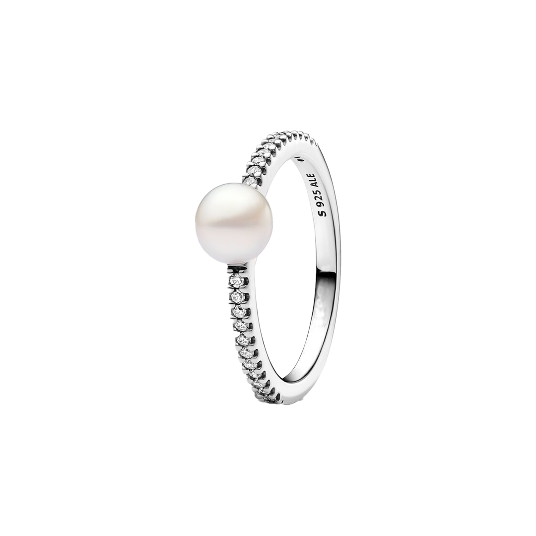 Anillo Perla Plata