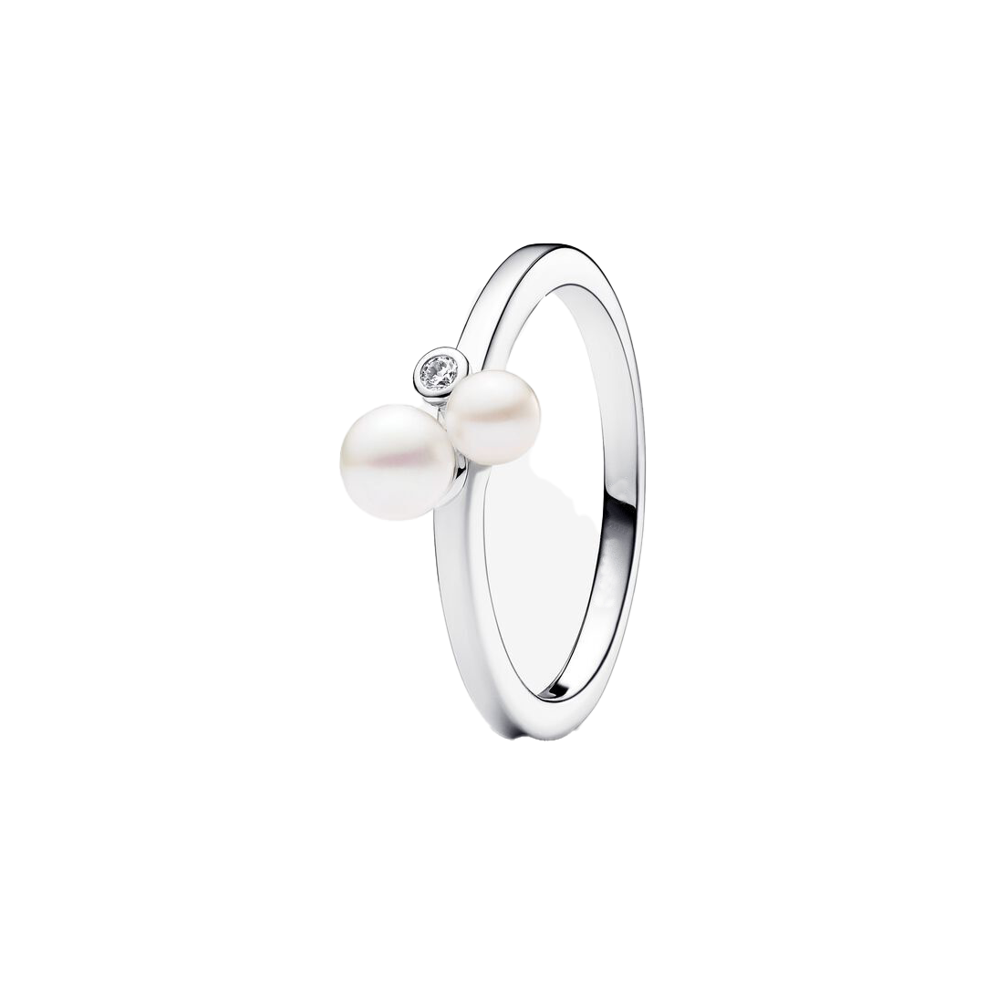Anillo Perla Doble